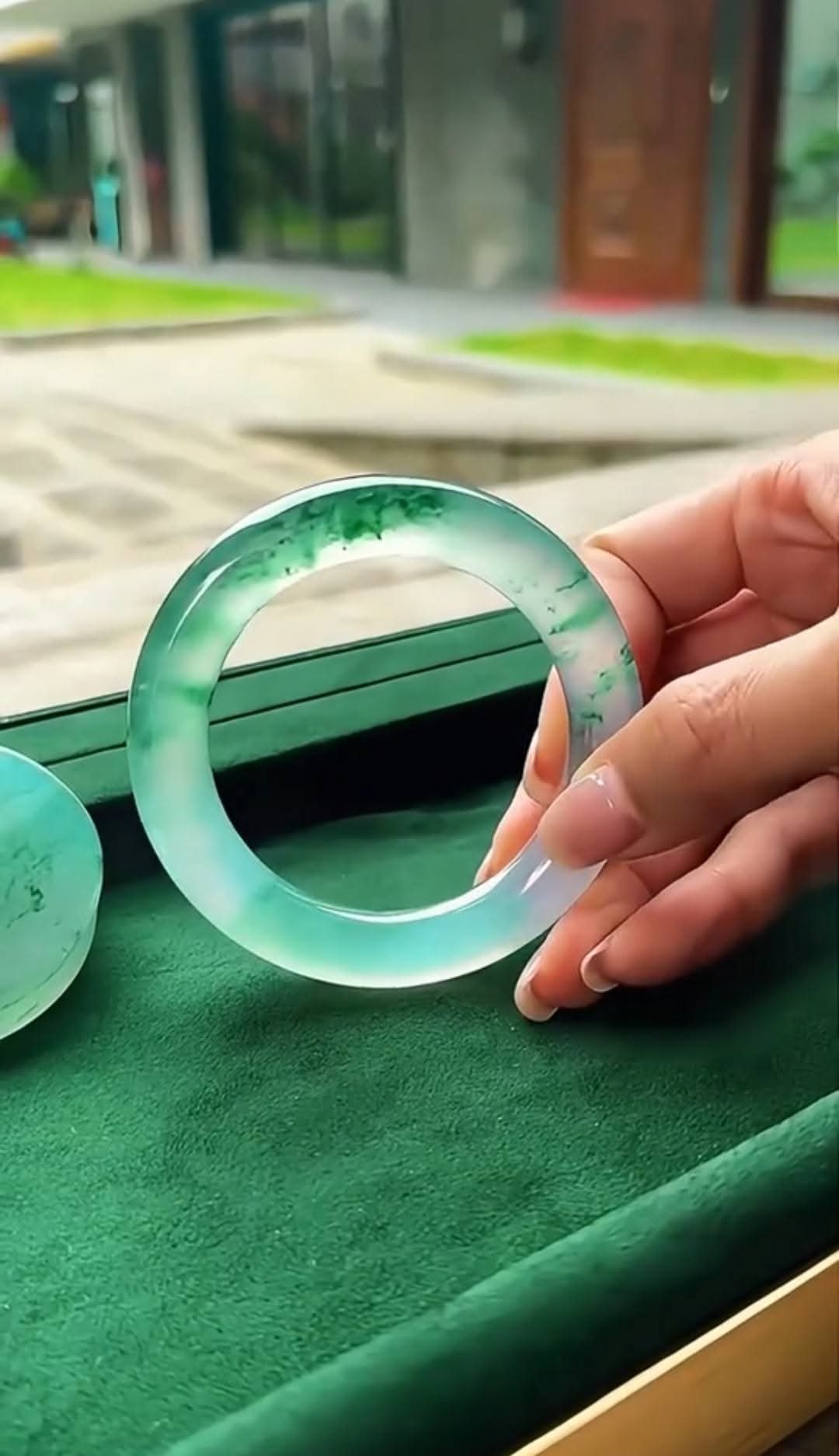 Imperial jade bangle